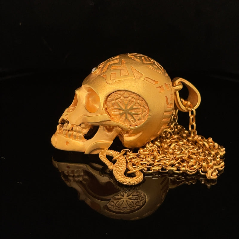 « Mini hierophant » 24k gold vermeille