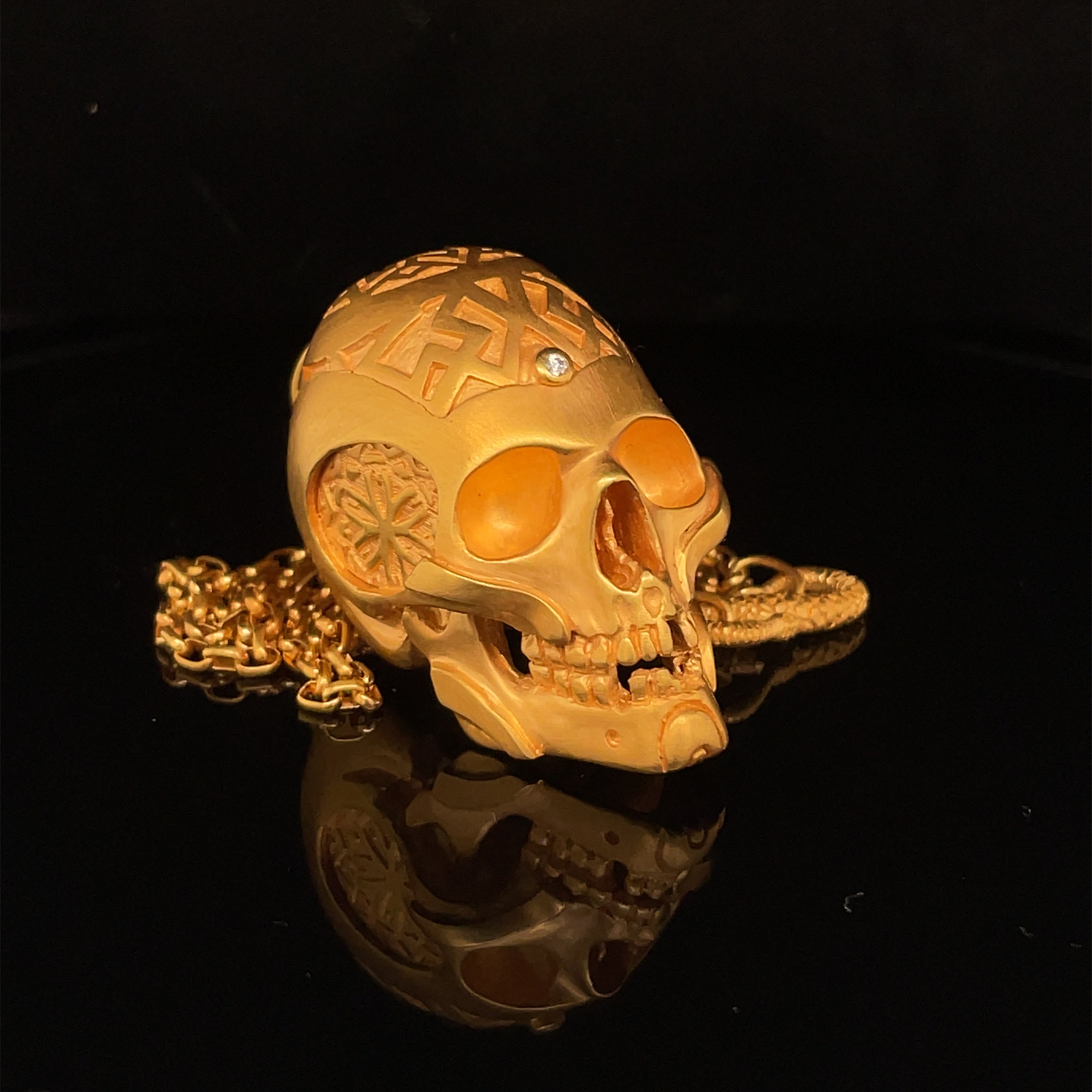 Mini hierophant » 24k gold vermeille