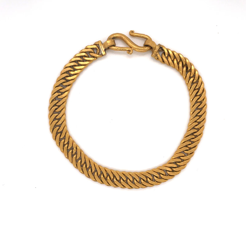 24k gold GP 12MM Width men's bracelet / bangle 19.5CM,Fashion pure Gold  color men Jewelry Bracelet lower price | Wish