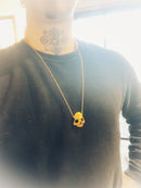 "Ritual Mask" 24k gold vermeille