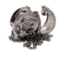 black rhodium “Thunder Pattern”