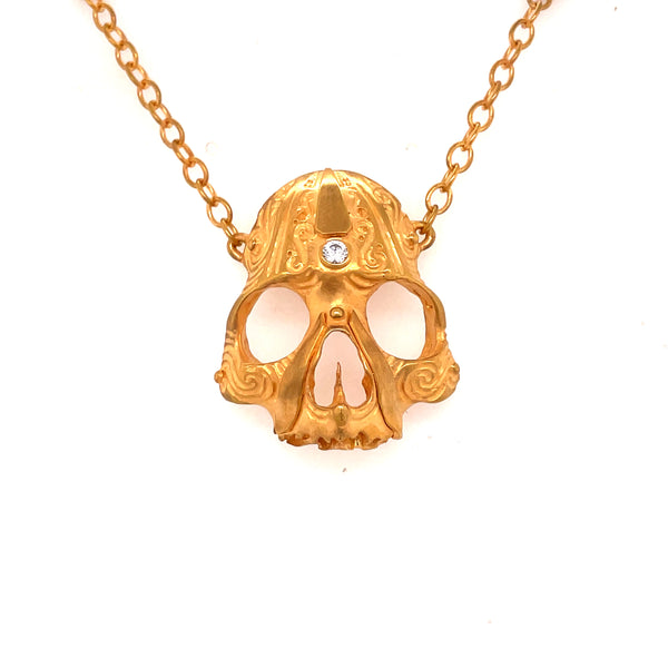 "Ritual Mask" 24k gold vermeille