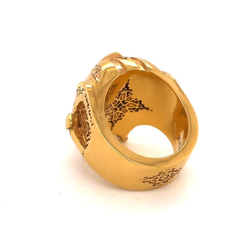 Antigravity ring 24k gold vermeille
