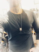 black rhodium “Thunder Pattern”