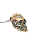 "hierophant" aged green patina - judicael_sacred_skulls