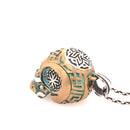 "hierophant" aged green patina - judicael_sacred_skulls