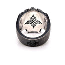 Antigravity ring  "dark side " - judicael_sacred_skulls