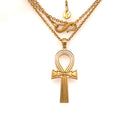 22k gold custom ankh