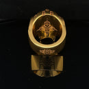 Antigravity ring 24k gold vermeille