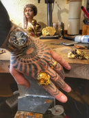 Antigravity ring 24k gold vermeille