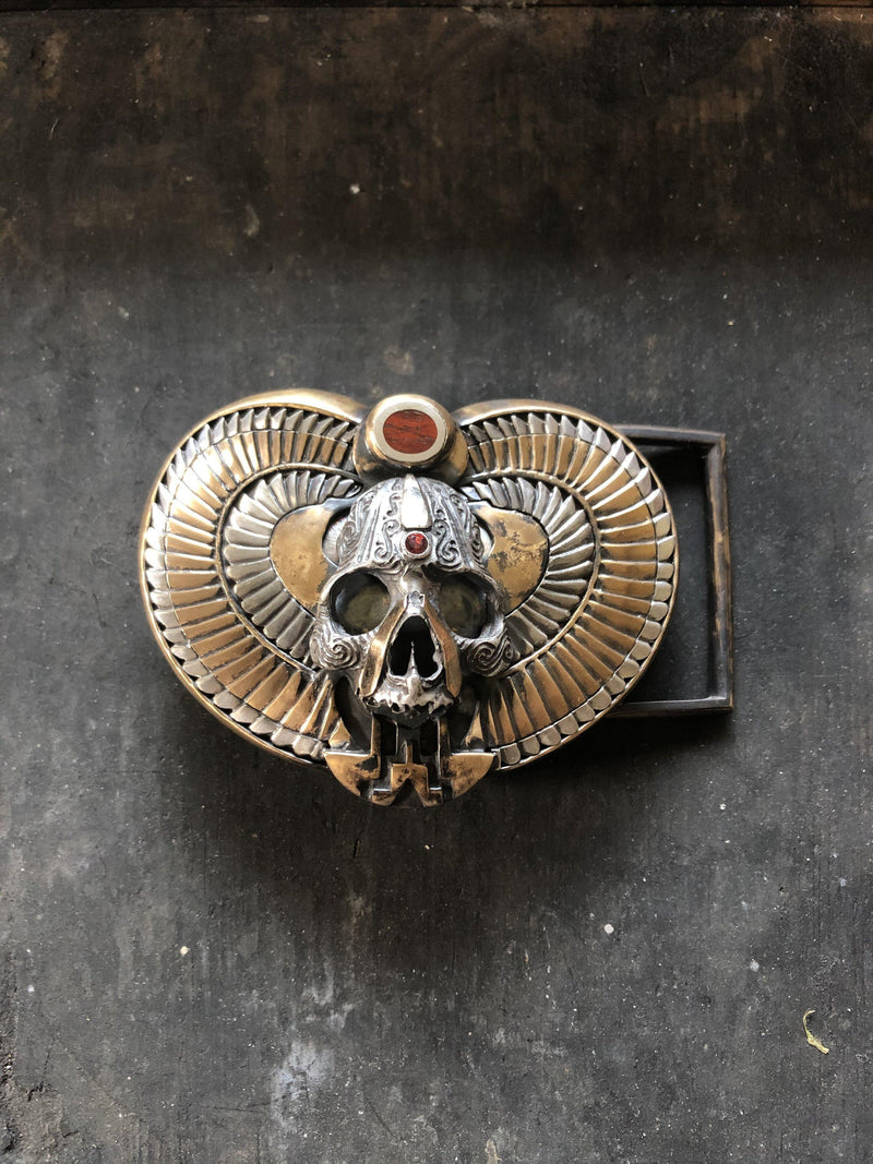 "secret chamber" belt buckle limited edition - judicael_sacred_skulls